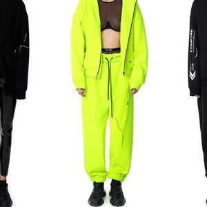 TTSwtrs neon thick LOOSE SWEATPANTS fold over NWT